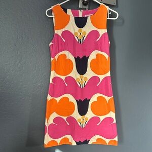 Lilly Pulitzer oh Jackie Audrey floral Pink and Orange Floral Mini Dress